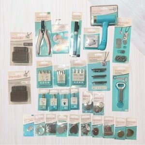 ImpressArt Lot Of Metal Stamping Jewelry Making Tools And Supplies